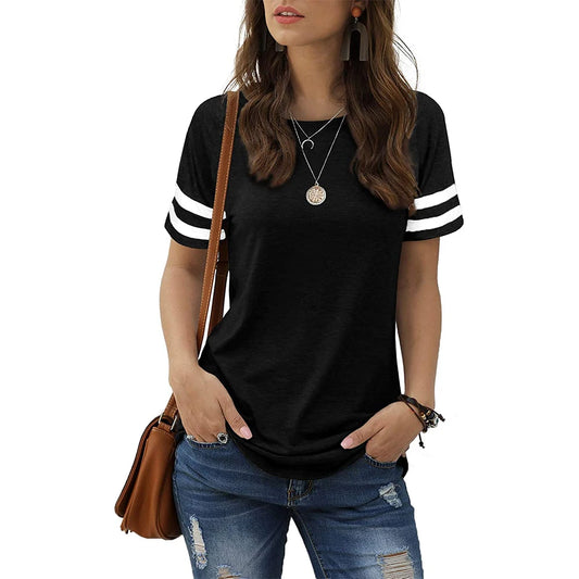 simple and Solid T Shirt for Women